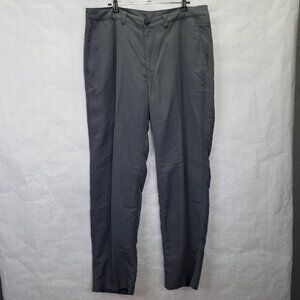 REI Adventures Pants Men's 36x32 Gray Cargo UPF 50+ Nylon Travel Hiking Outdoor